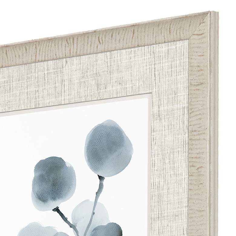 Image 2 Gray Botanical 32" High 2-Piece Framed Giclee Wall Art Set more views