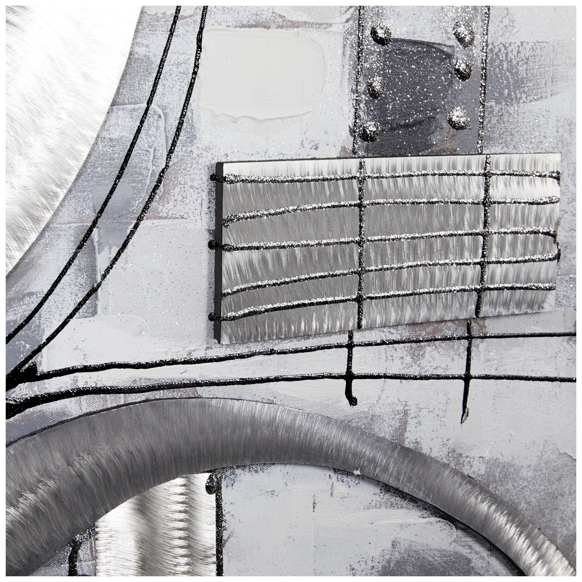 Image 4 Gray Canvas Contemporary Framed Wall Art, 40" x 2" x 30" more views