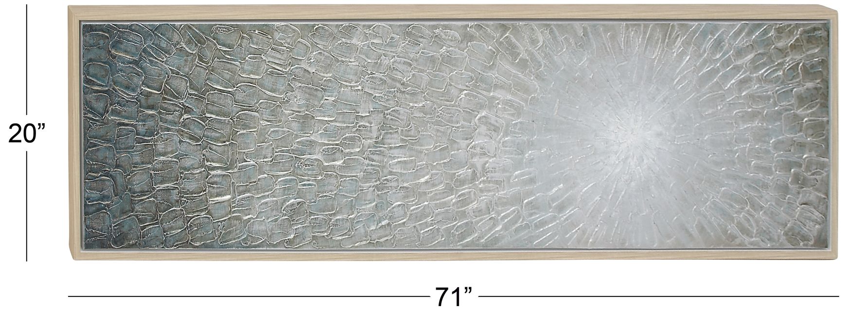 Image 6 Gray Canvas Modern Framed Wall Art, 71" x 2" x 20" more views