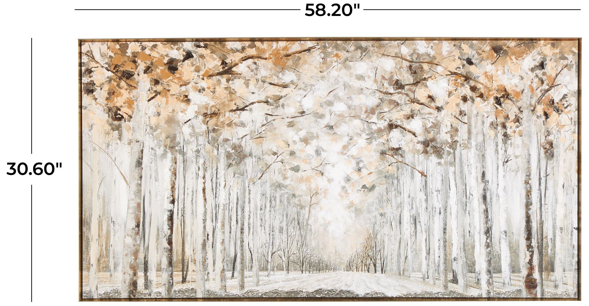 Image 7 Gray Canvas Traditional Framed Wall Art, 58" x 2" x 31" more views