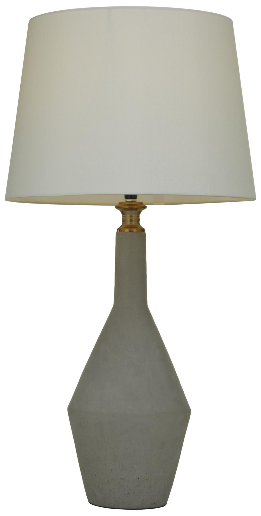 Thumbnail2 of Gray Cement Stone Modern Table Lamp, 16" x 16" x 30"