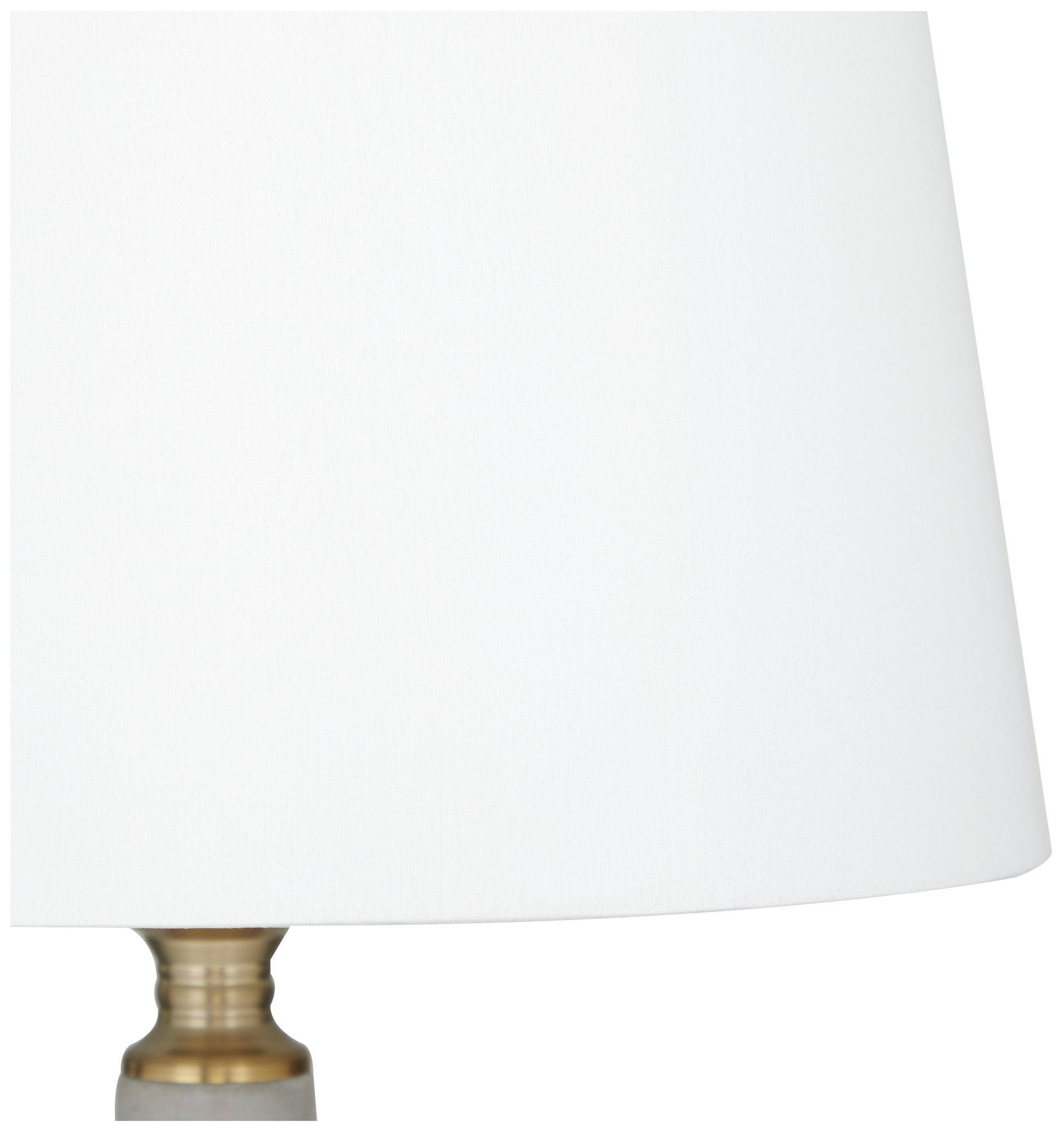 Thumbnail3 of Gray Cement Stone Modern Table Lamp, 16" x 16" x 30" more views