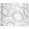 Gray Doodles Drum Lamp Shade 14x14x11 (Spider)