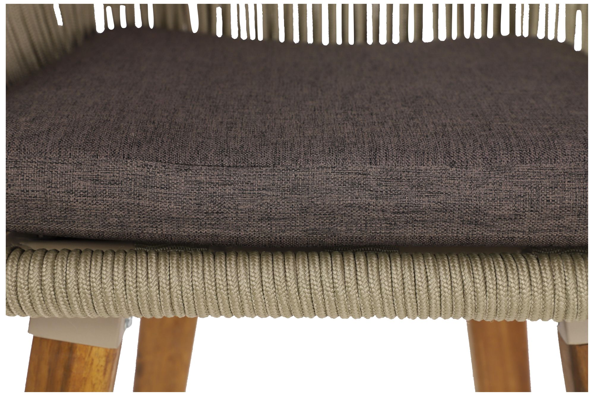 Image 3 Gray Fabric Modern Bar Stool, 22" x 20" x 37" more views