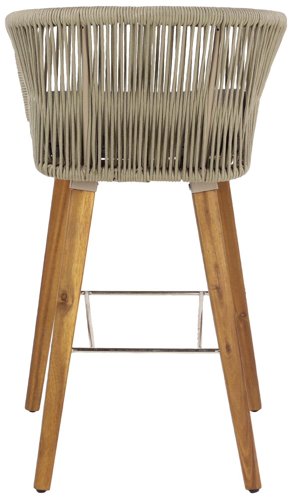 Image 5 Gray Fabric Modern Bar Stool, 22" x 20" x 37" more views