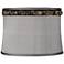 Gray Faux Marble Trim Drum Lamp Shade 13x14x10 (Spider)