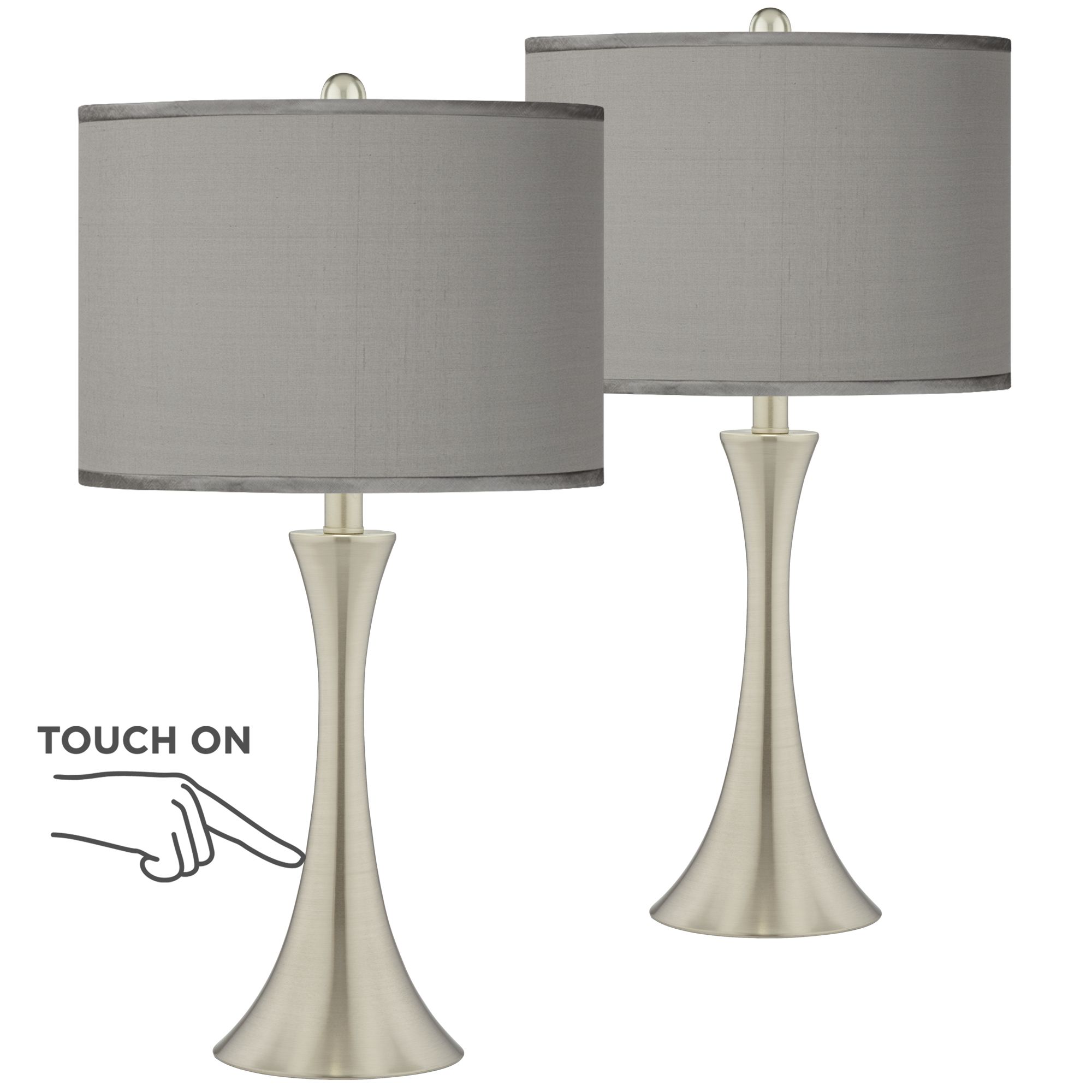 nickel touch lamp