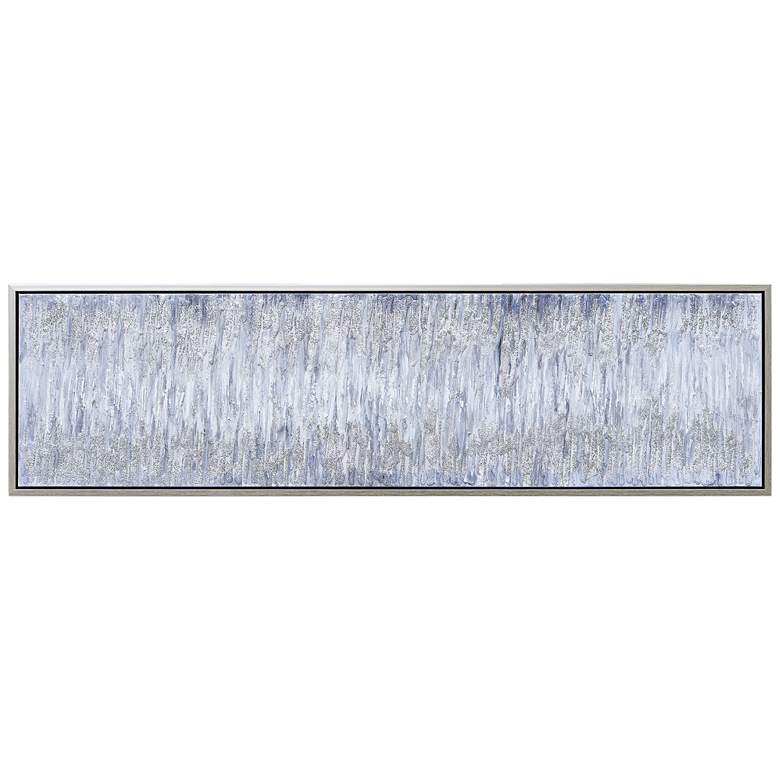 Image 2 Gray Field 72 inch Wide Textured Metallic Framed Canvas Wall Art