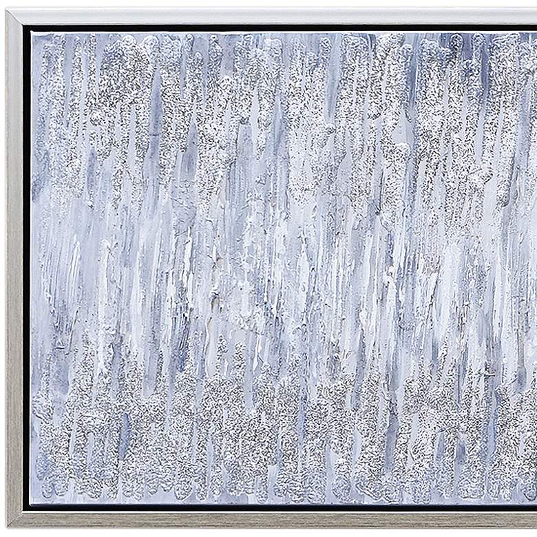 Image 3 Gray Field 72" Wide Textured Metallic Framed Canvas Wall Art more views