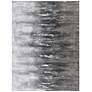 Gray Frequency 40" Wide Textured Metallic Canvas Wall Art in scene
