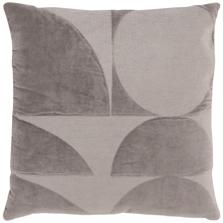 Image 1 Gray Geometric 20" x 20" Poly Filled Throw Pillow