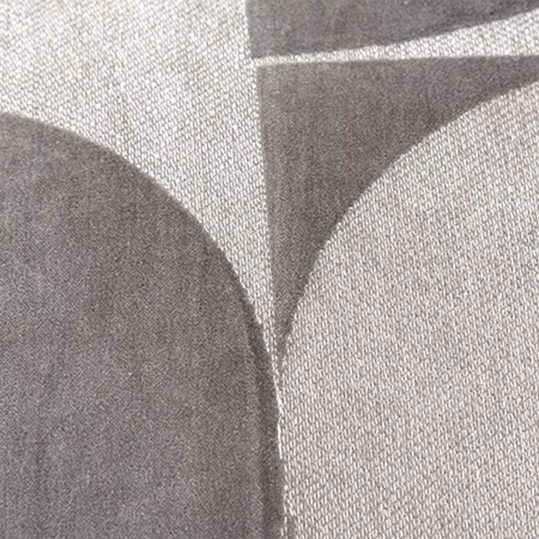 Image 3 Gray Geometric 20" x 20" Poly Filled Throw Pillow more views