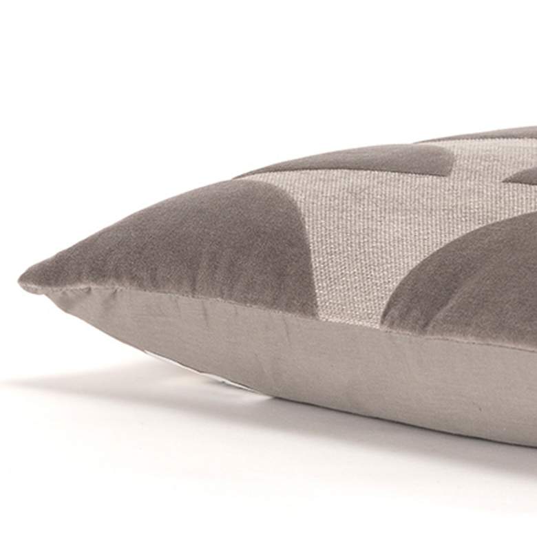 Image 4 Gray Geometric 20" x 20" Poly Filled Throw Pillow more views