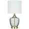 Gray Glass 18" High LED Accent Table Lamp