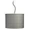 Gray Grid Shade 15" Wide Pendant Light
