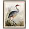 Gray Heron 44" High Hand-Finished Framed Wall Art