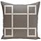 Gray Intersect 20" Square Outdoor Pillow