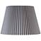 Gray Knife Pleat Empire Shade 11x16x11 (Spider)