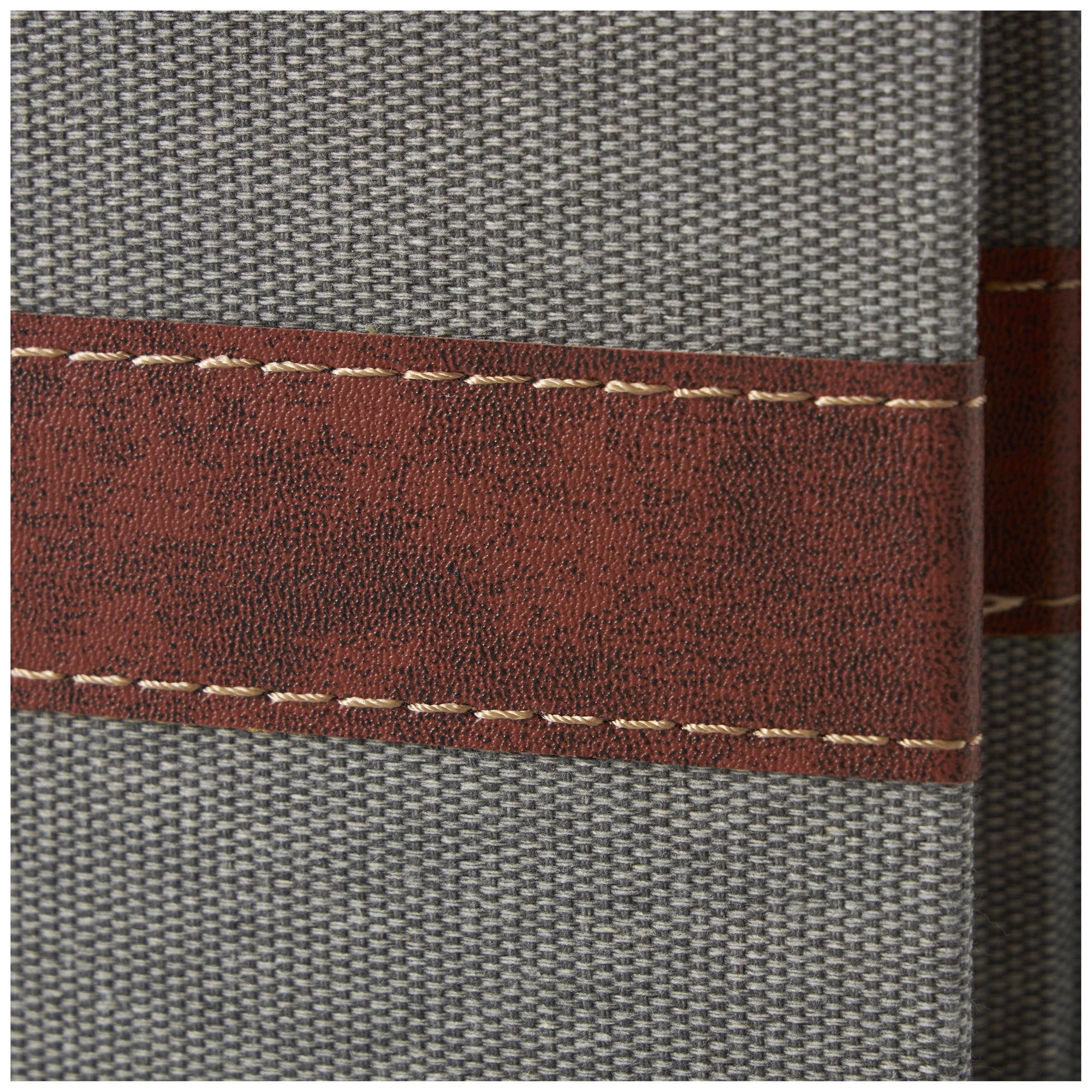 Image 3 Gray Linen Fabric Traditional Box, S/3 15", 12", 9"H more views