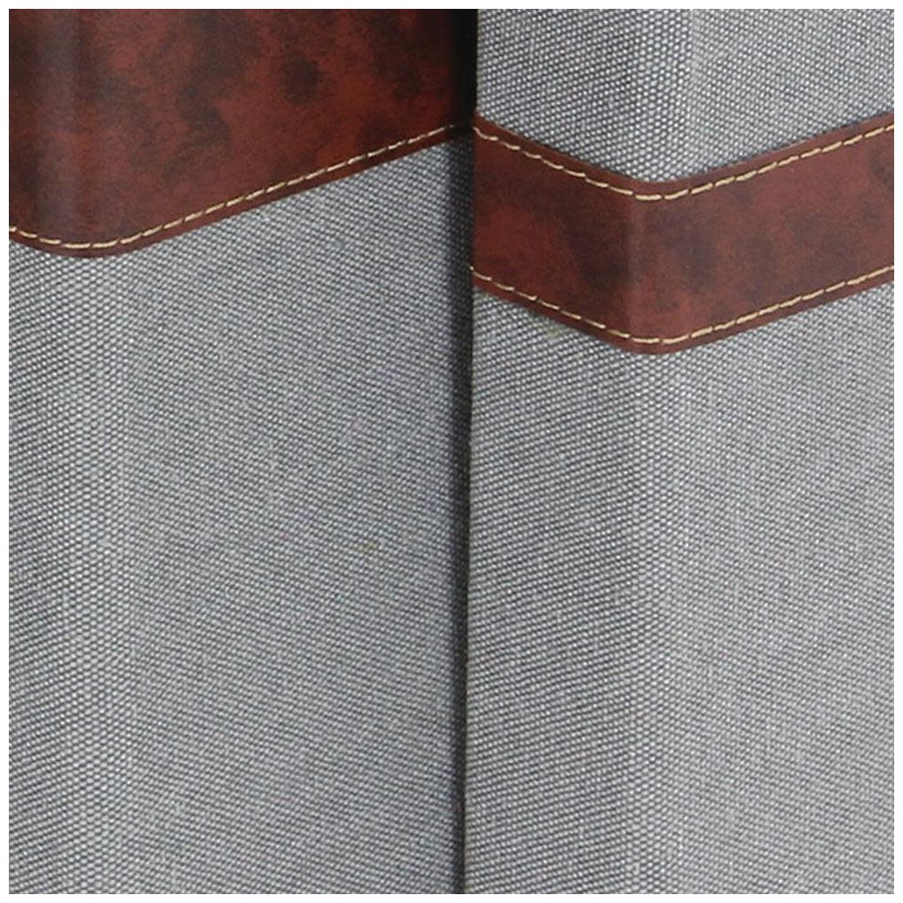 Image 7 Gray Linen Fabric Traditional Box, S/3 15", 12", 9"H more views