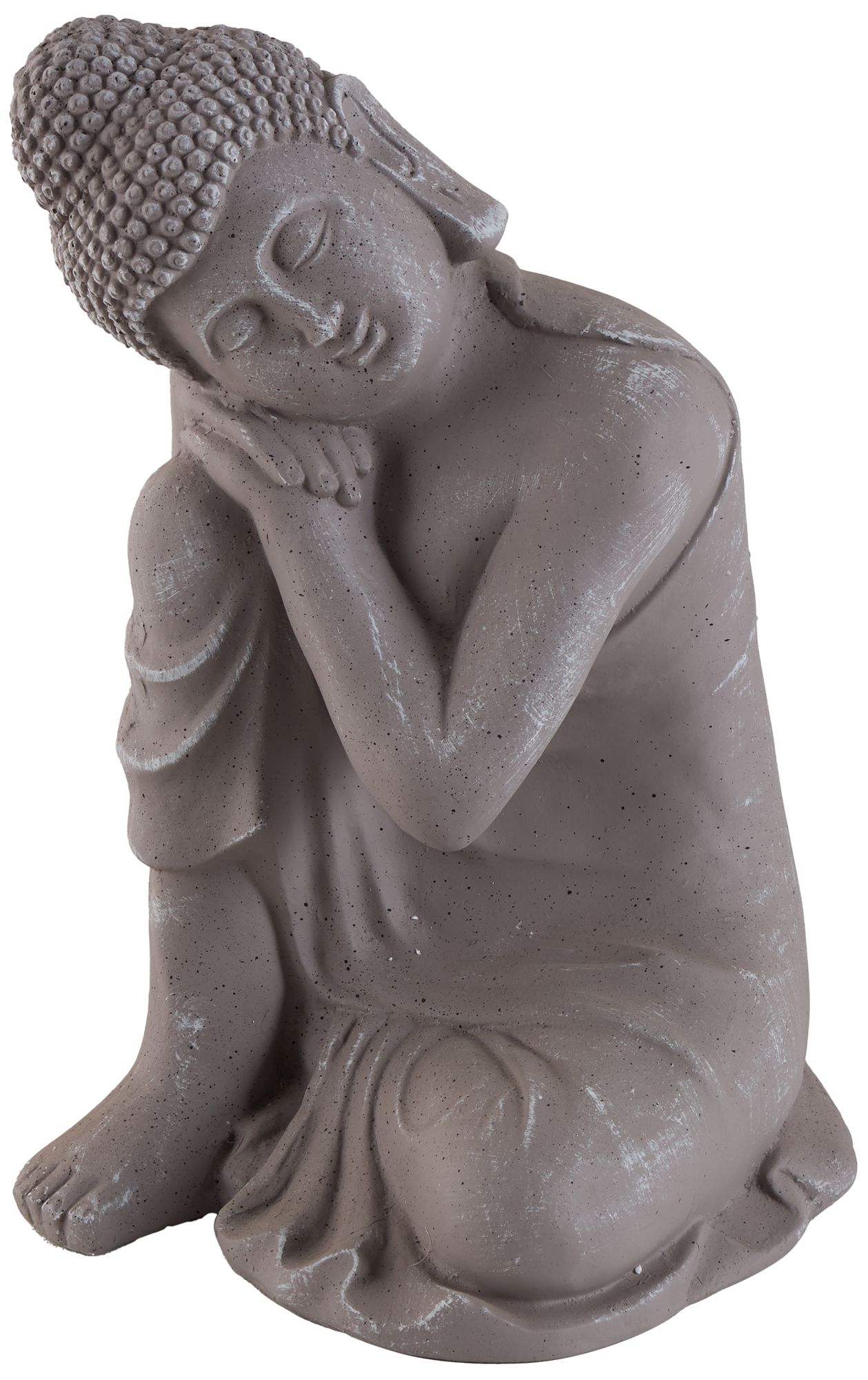 Image 2 Gray Magnesium Oxide Traditional Garden Sculpture, 13" x 13" x 20"