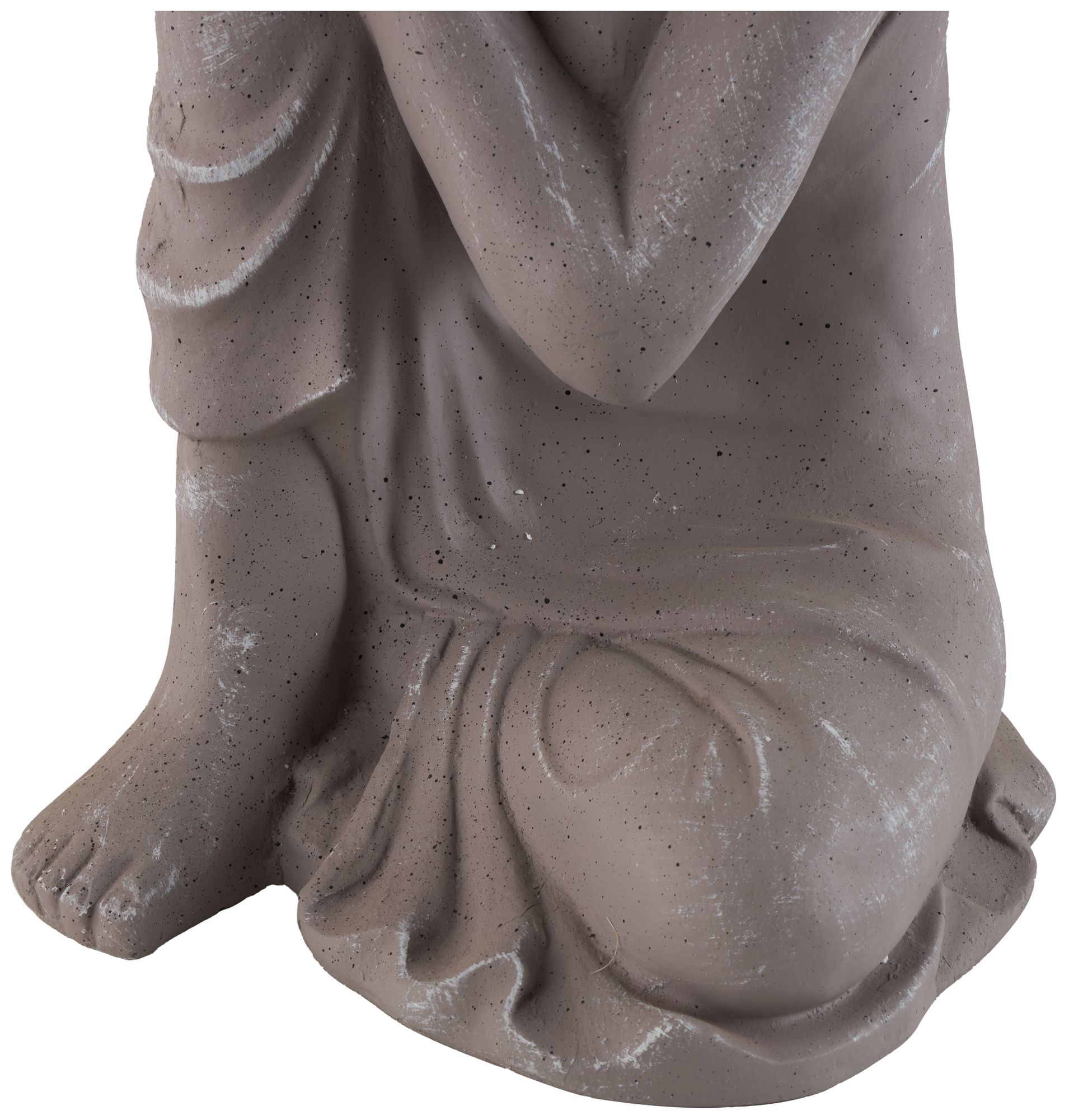 Image 3 Gray Magnesium Oxide Traditional Garden Sculpture, 13" x 13" x 20" more views