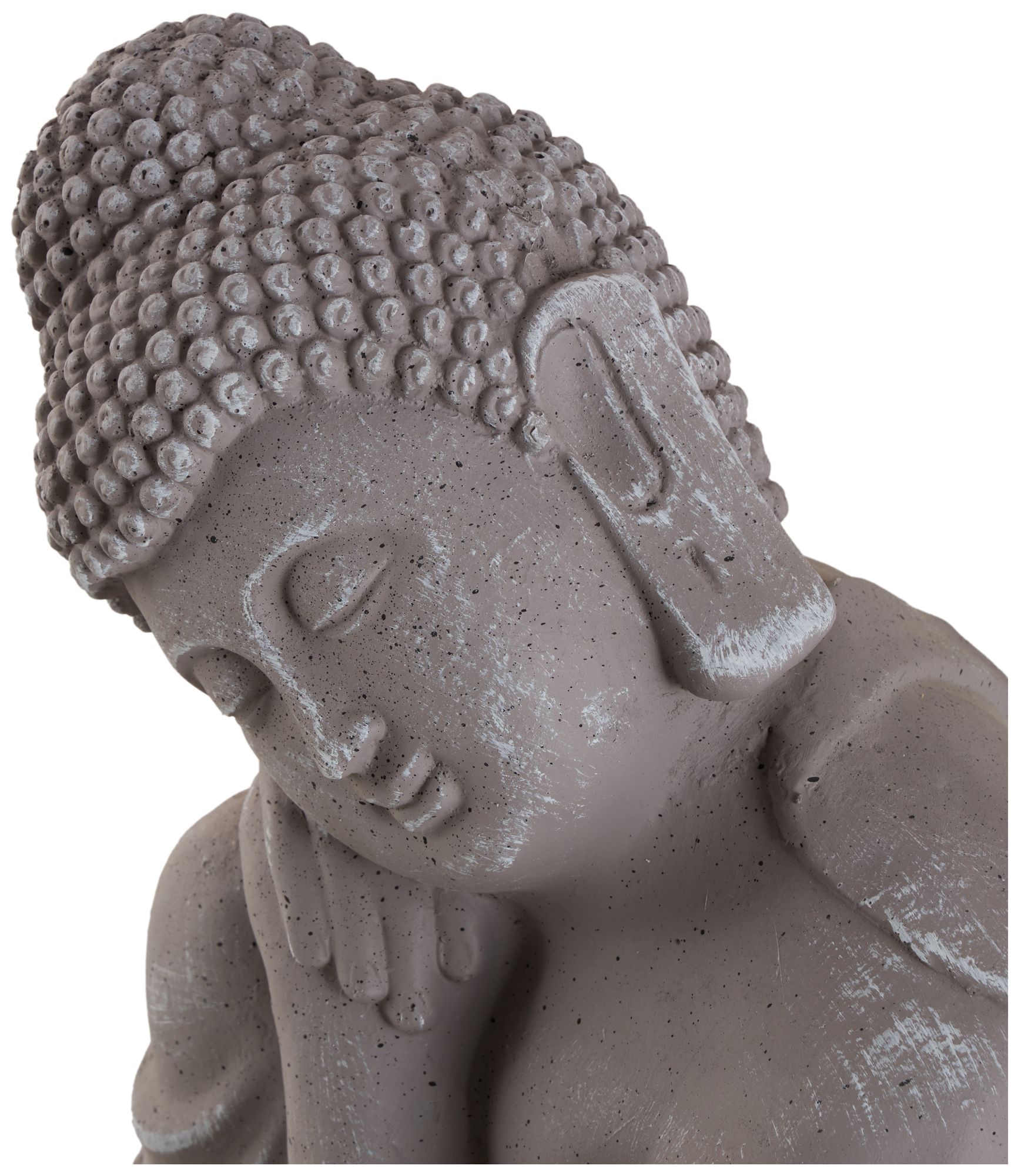 Image 4 Gray Magnesium Oxide Traditional Garden Sculpture, 13" x 13" x 20" more views