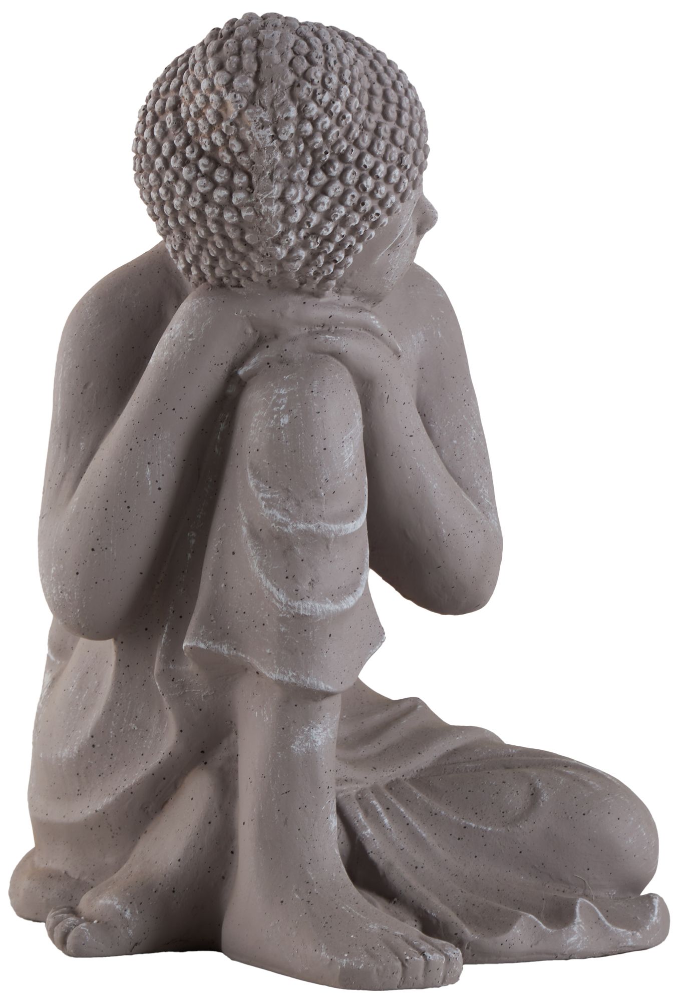 Image 6 Gray Magnesium Oxide Traditional Garden Sculpture, 13" x 13" x 20" more views