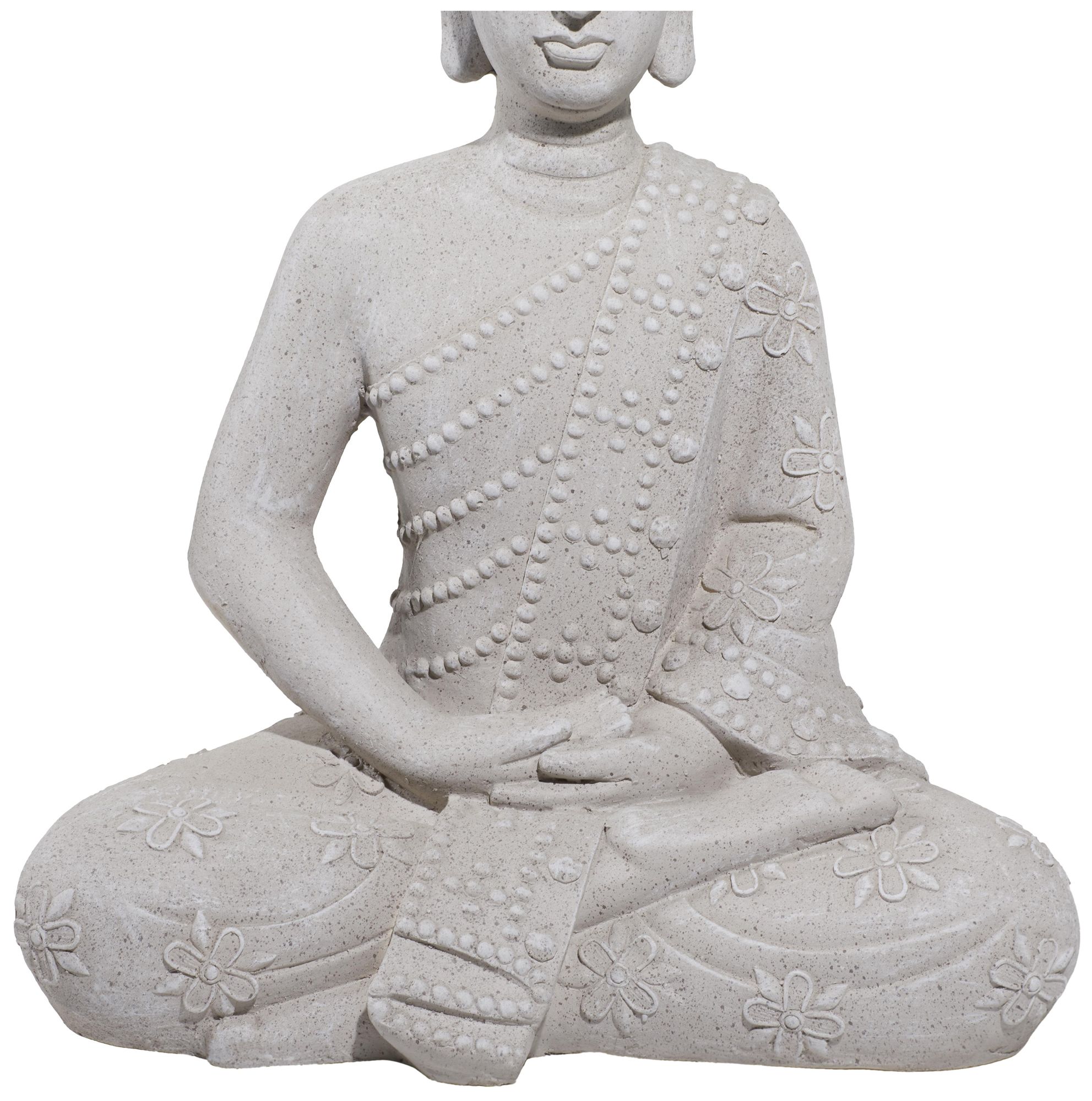 Image 3 Gray Magnesium Oxide Traditional Garden Sculpture, 19" x 13" x 28" more views