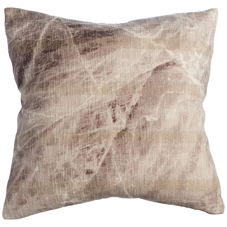 Image 1 Gray Marble 22" Square Throw Pillow