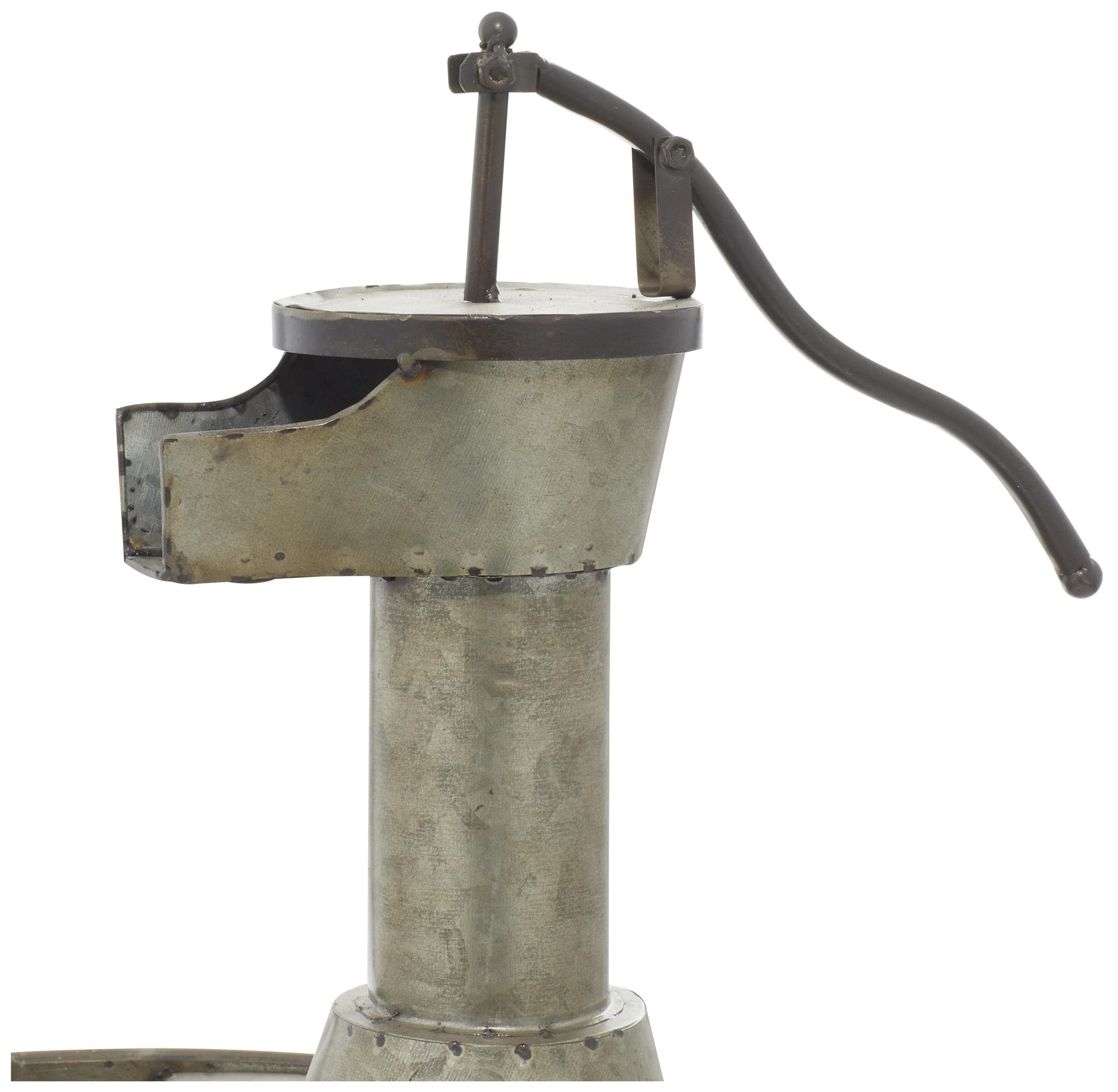 Image 3 Gray Metal Farmhouse Fountain, 15" x 17" x 18" more views