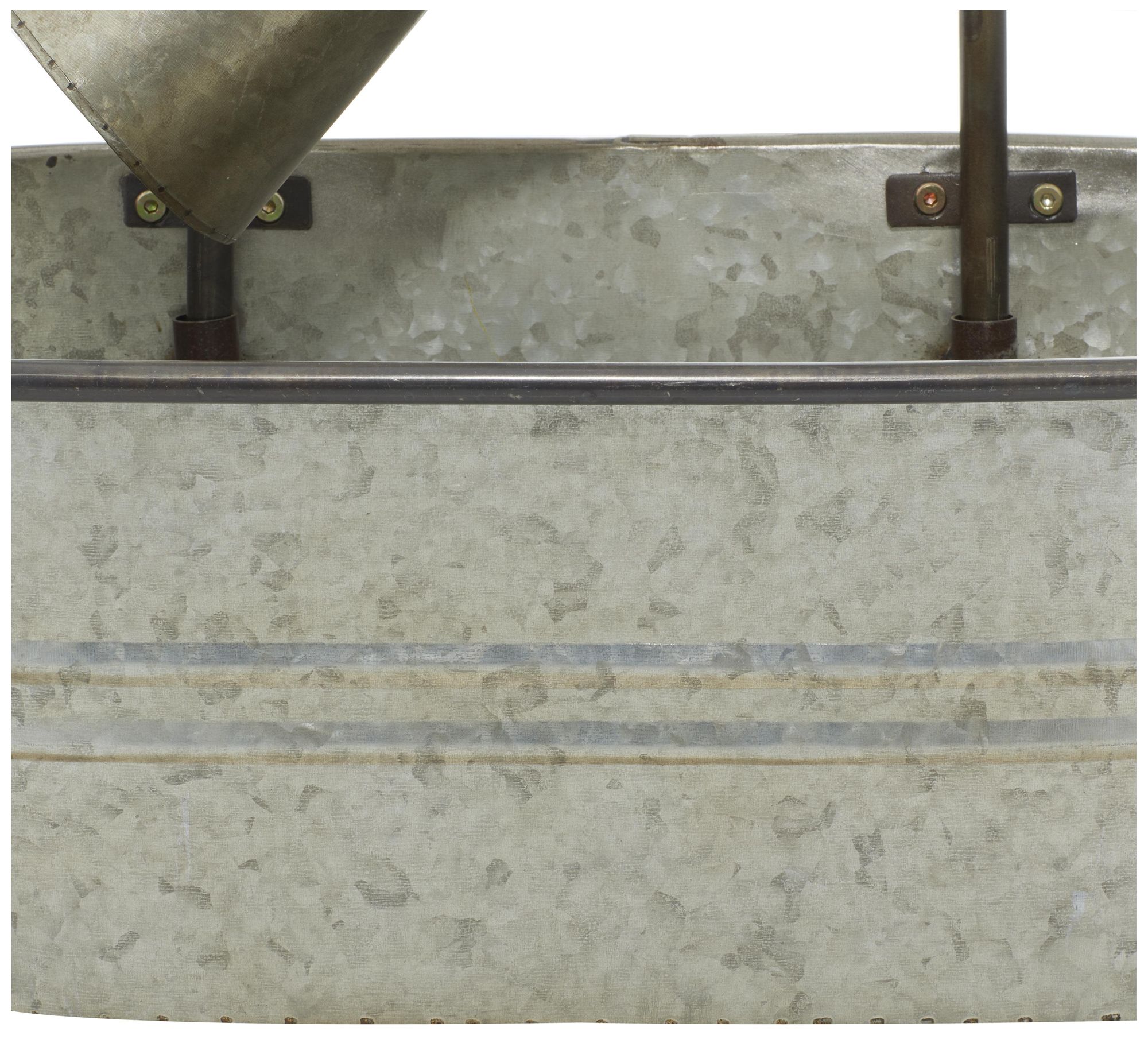 Image 2 Gray Metal Farmhouse Fountain, 24" x 13" x 34" more views