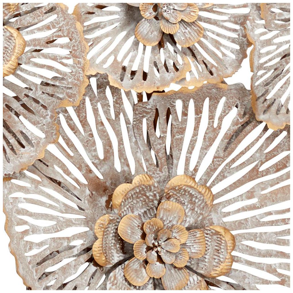 Image 7 Gray Metal Rustic Wall Decor, 45" x 4" x 20" more views