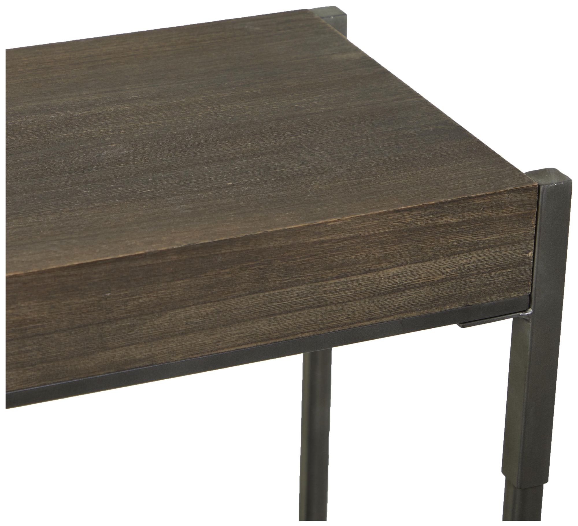 Image 2 Gray Metal Traditional Console Table, 49" x 14" x 32" more views