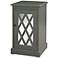 Gray Mirrored Chippendale Accent Table