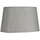 Gray Modified Oval Lamp Shade 10/12.5x11/15x10 (Spider)