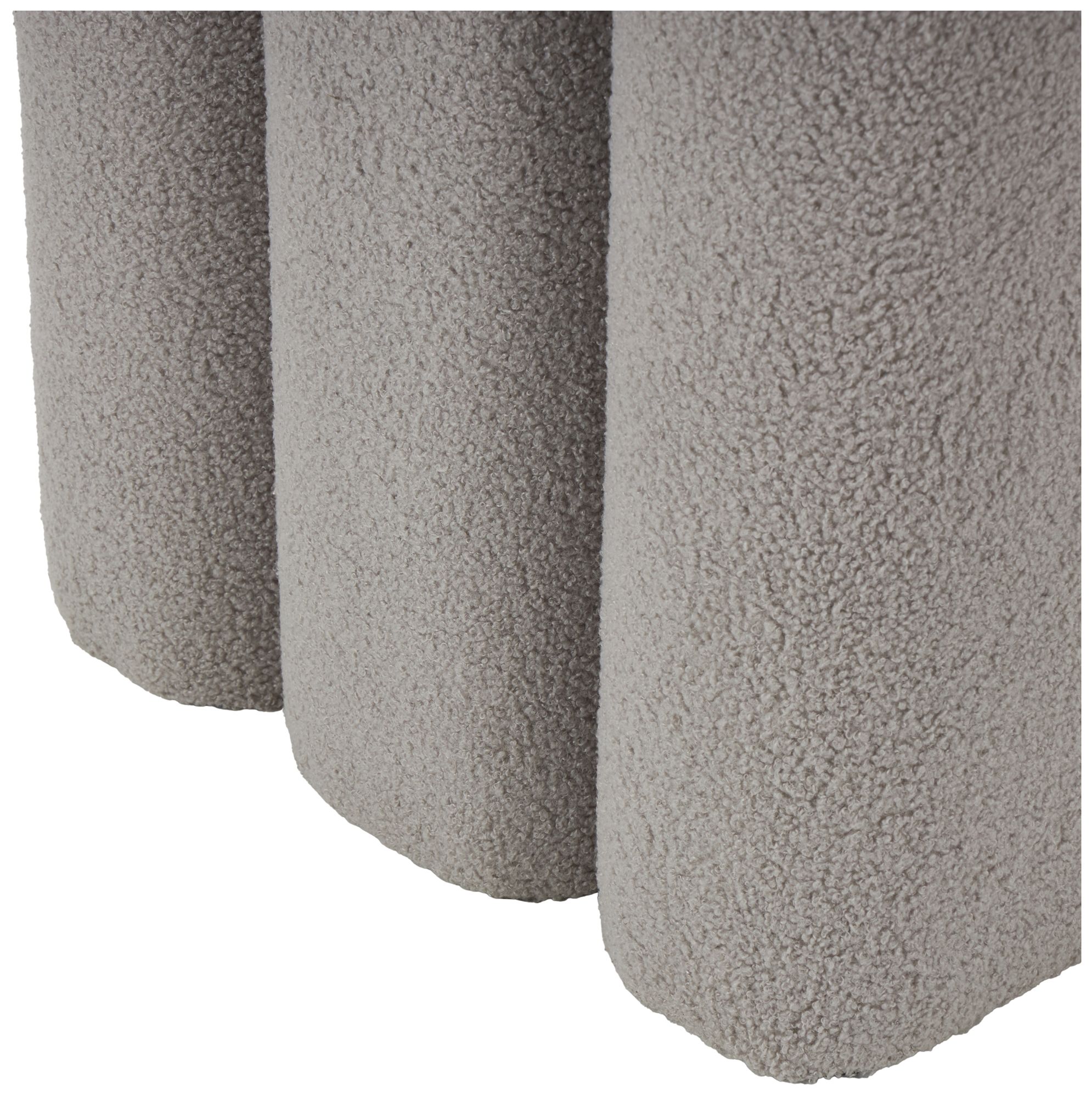 Image 4 Gray Polyester Contemporary Ottoman, 18" x 18" x 18" more views