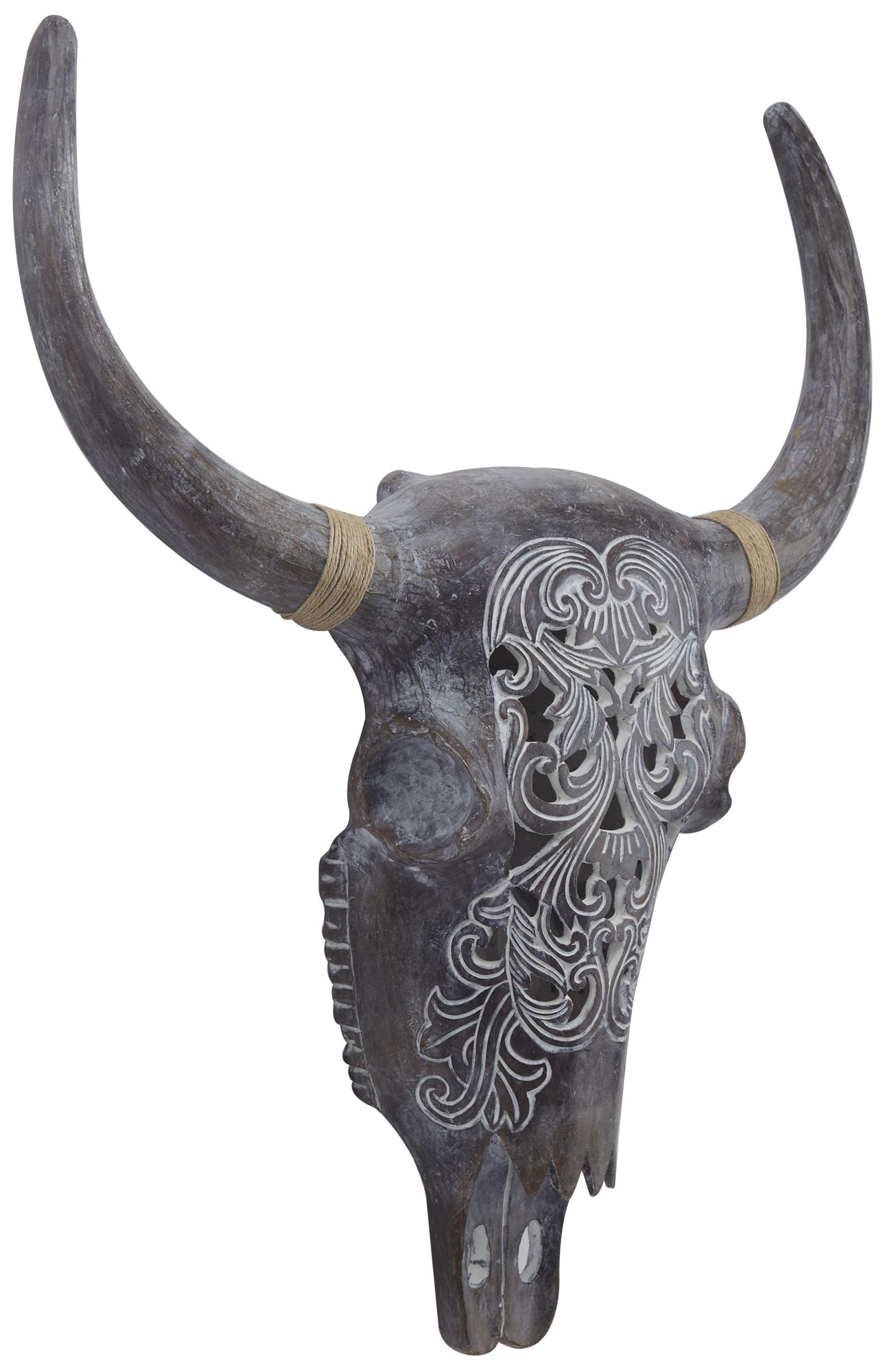 Image 5 Gray Polyresin Bohemian Wall Decor, 20" x 5" x 23" more views