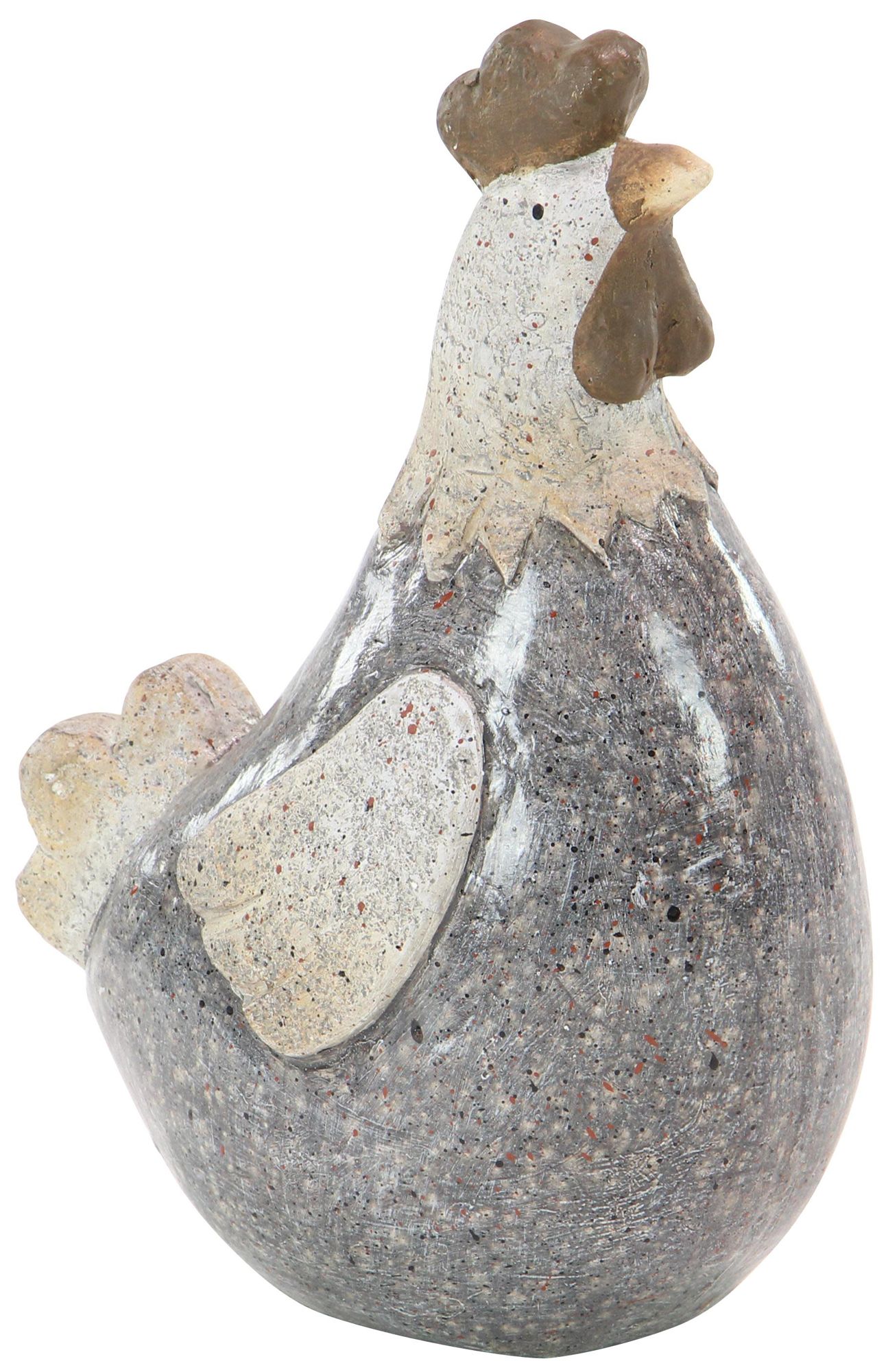 Image 2 Gray Polystone Country Garden Sculpture, 8" x 5" x 13"