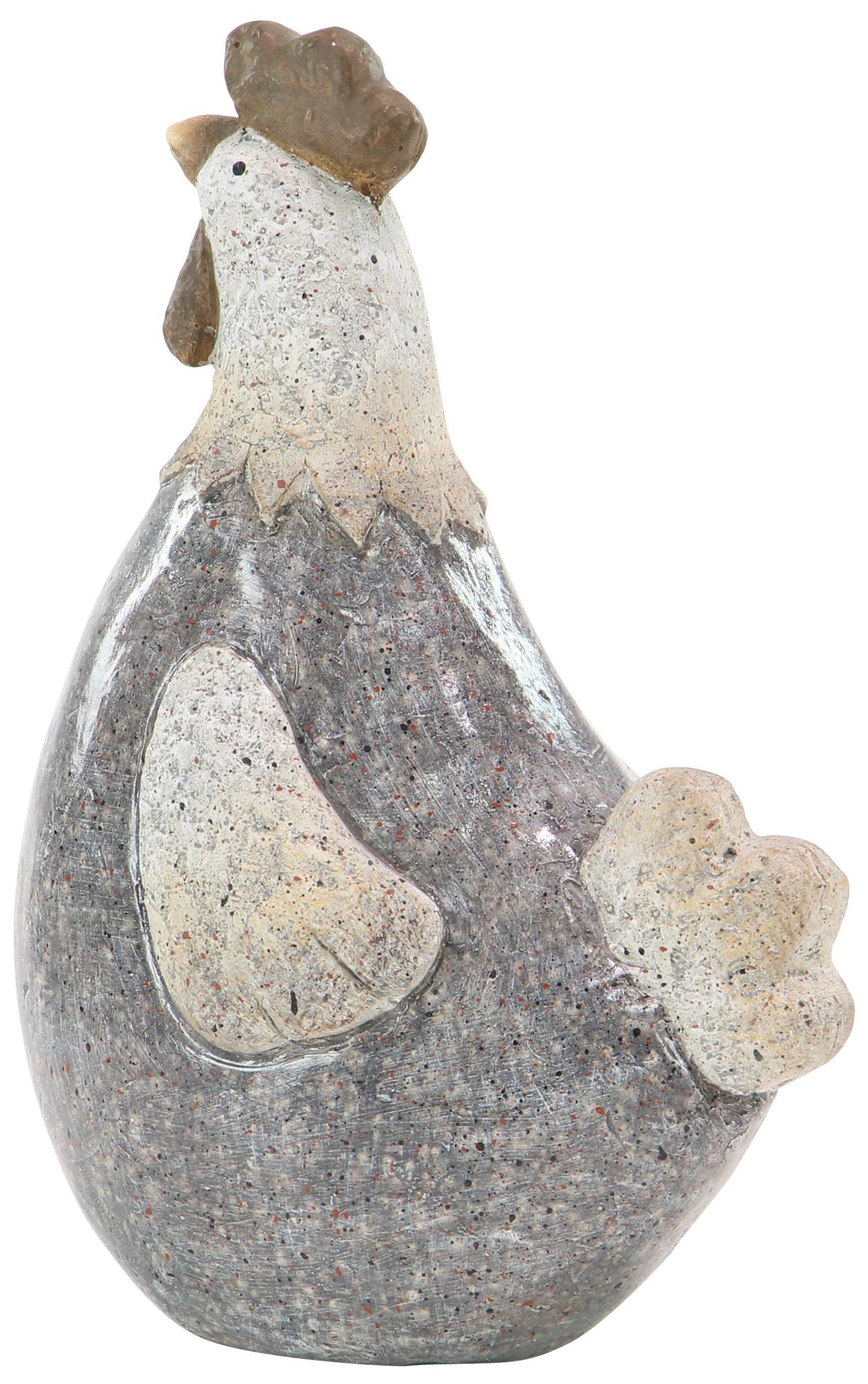 Image 5 Gray Polystone Country Garden Sculpture, 8" x 5" x 13" more views