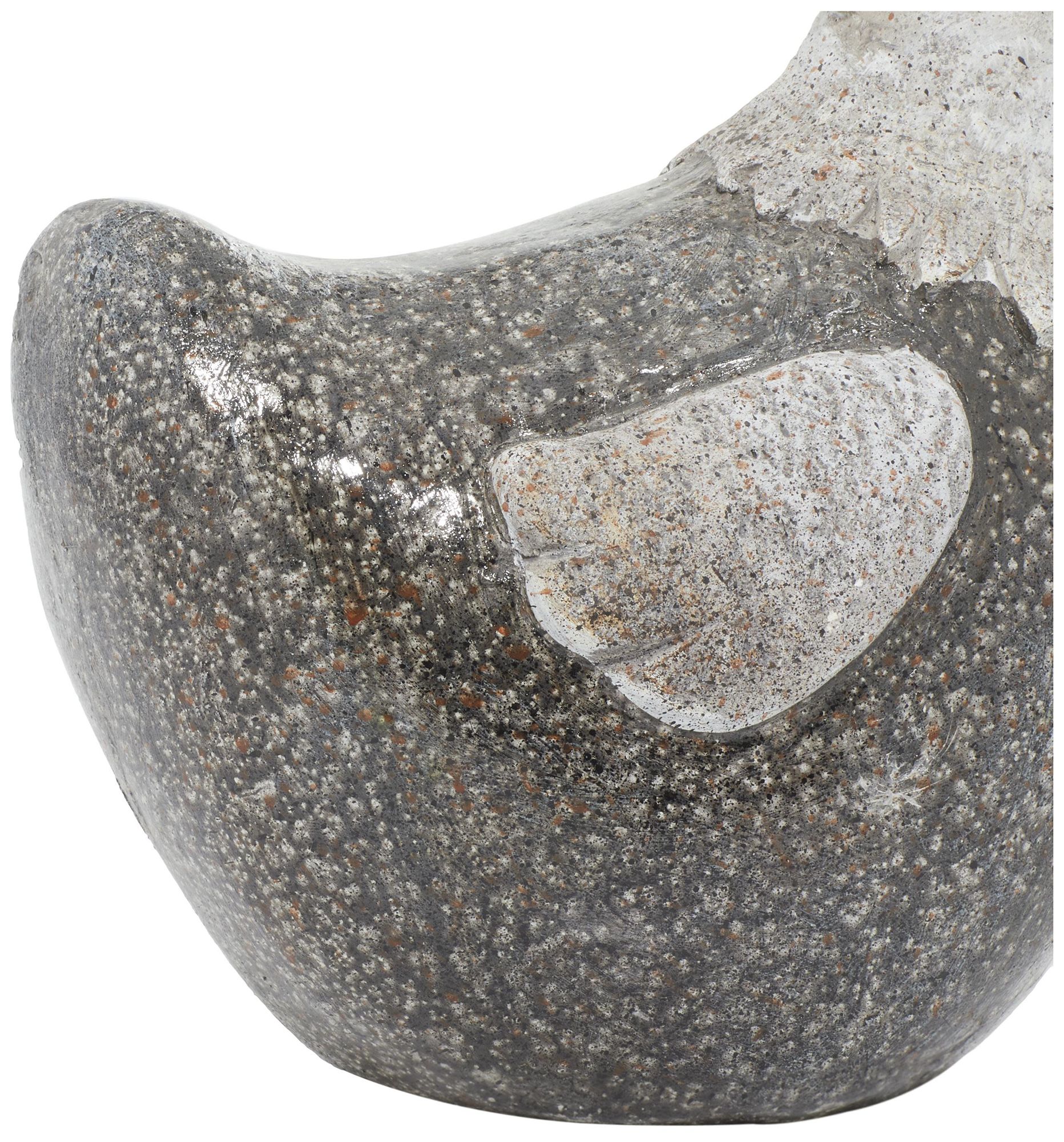 Image 4 Gray Polystone Country Garden Sculpture, 9" x 6" x 10" more views