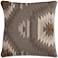 Gray Stacked Triangles 20" Square Throw Pillow