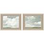 Gray Stone Sky I 30" Wide 2-Piece Framed Giclee Wall Art Set