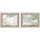 Gray Stone Sky I 30" Wide 2-Piece Framed Giclee Wall Art Set