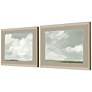 Gray Stone Sky I 30" Wide 2-Piece Framed Giclee Wall Art Set