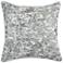 Gray Textured 20" Square Decorative Pillow