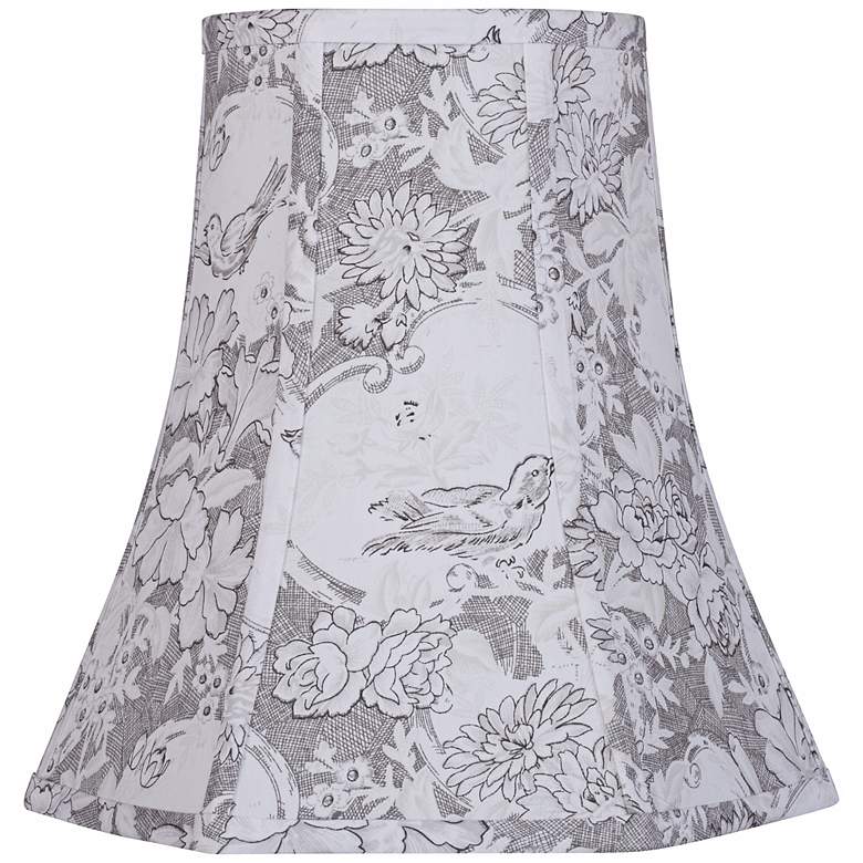 Image 1 Gray Toile Lamp Shade 6x11x11 (Spider)