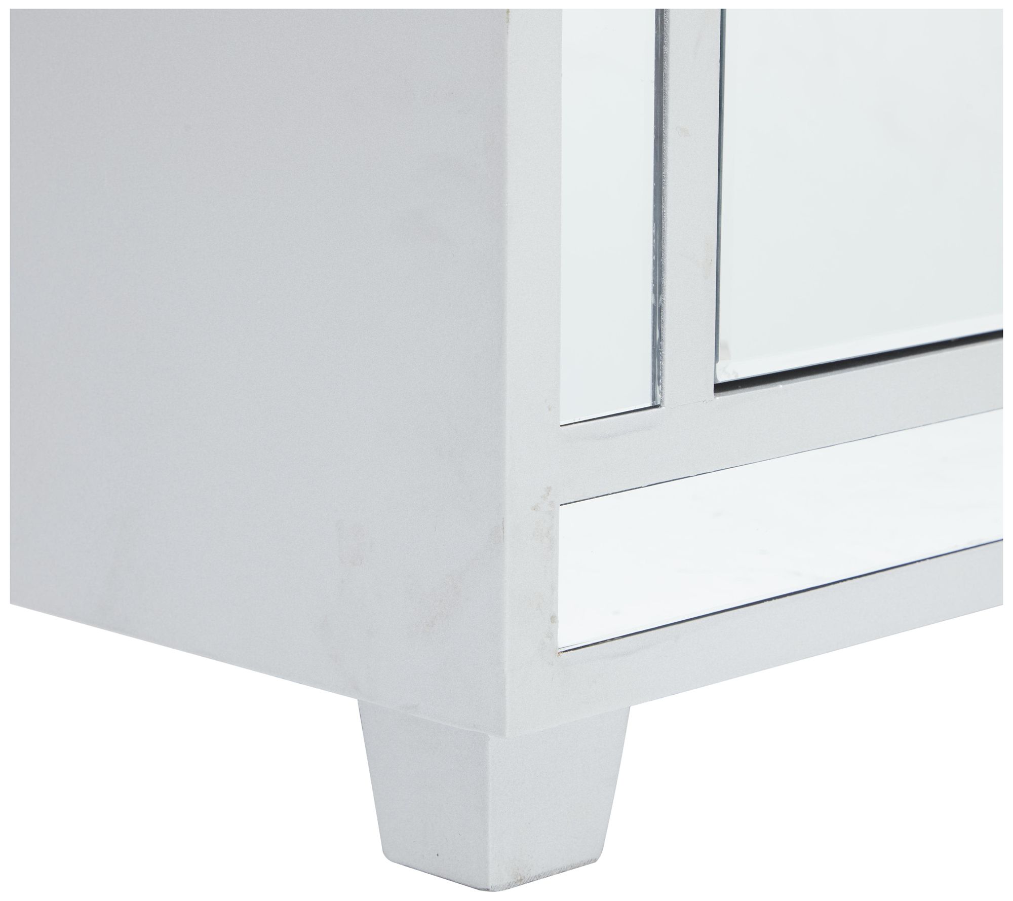 Image 2 Gray Wood Glam Bench, 47" x 16" x 18" more views