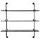 Gray Wood Industrial Wall Shelf, 38" x 10" x 39"