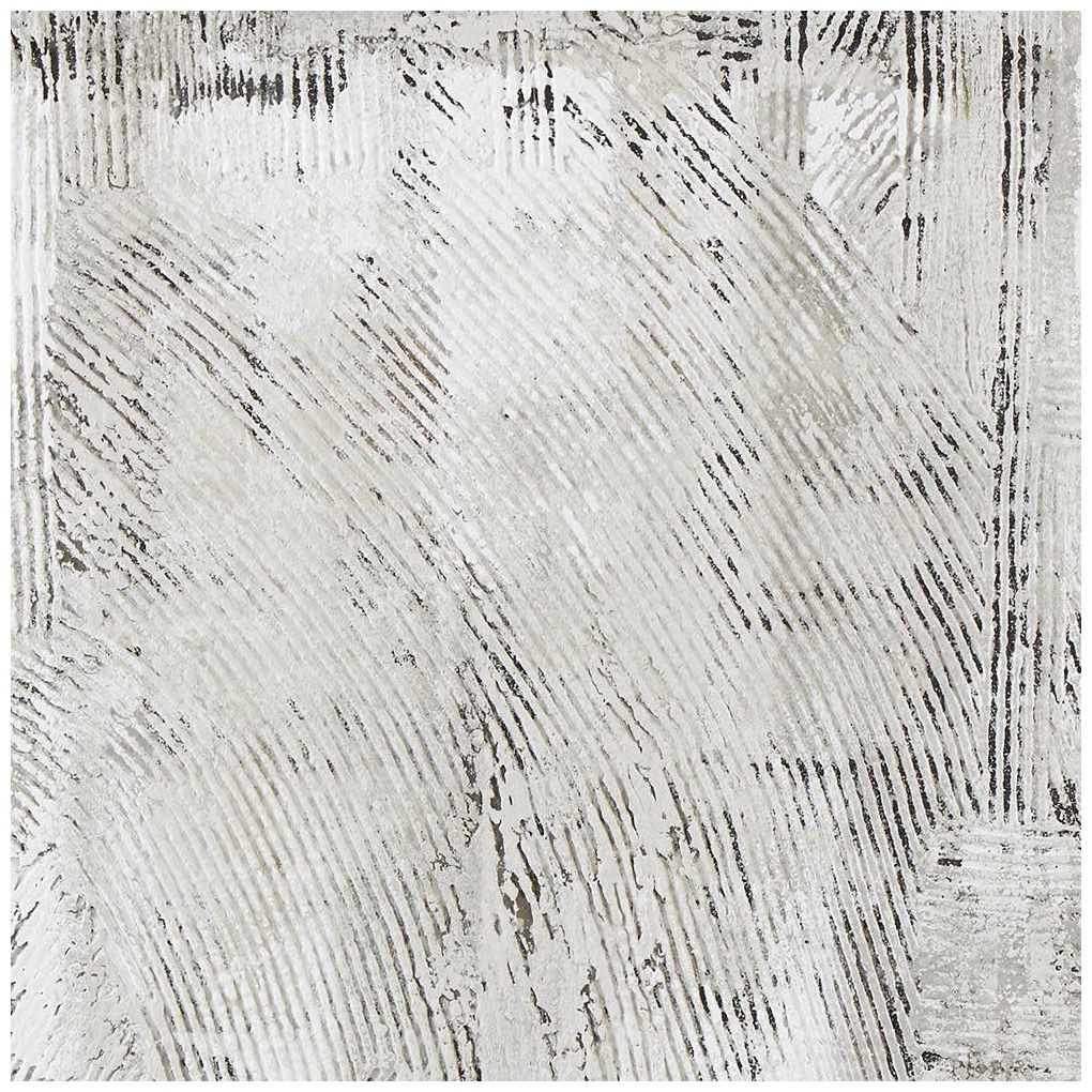 Gray Wooden Contemporary Framed Wall Art, 33" x 2" x 49"